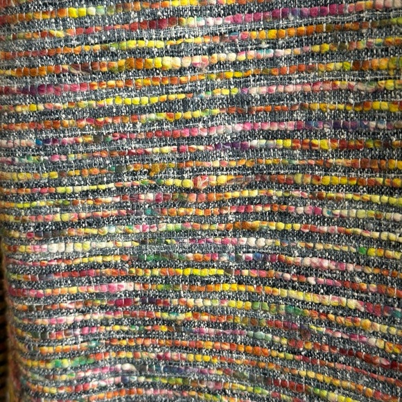 V.P. Collections Handwoven Silk Open Front Blazer Jacket Women’s Size Medium NWT - Picture 5 of 10